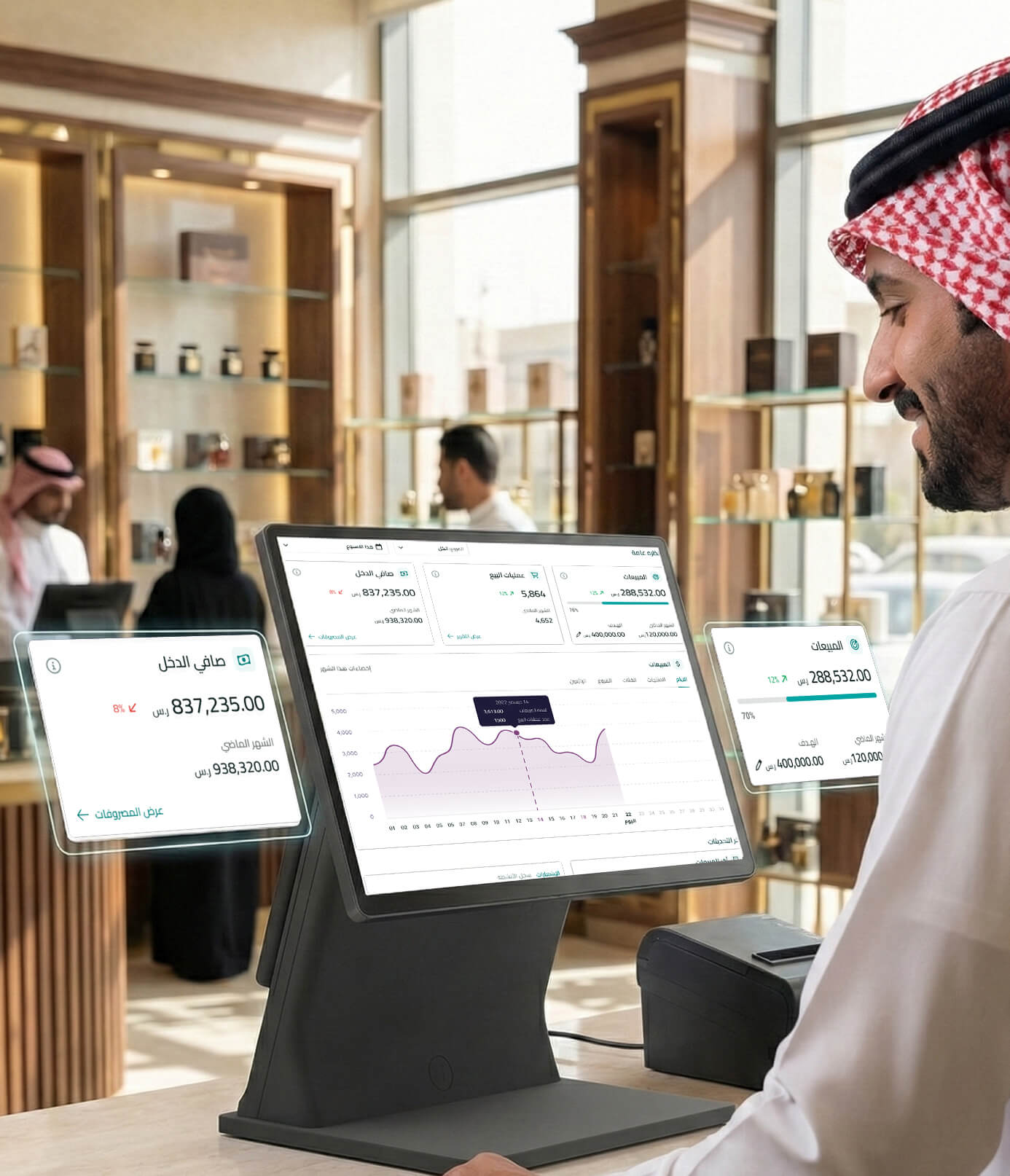 برنامج محاسبة وكاشير يحافظ على أرباحك ويعطيك الصورة 